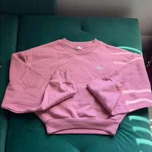 ALO Yoga Mauve Crewneck Sweatshirt